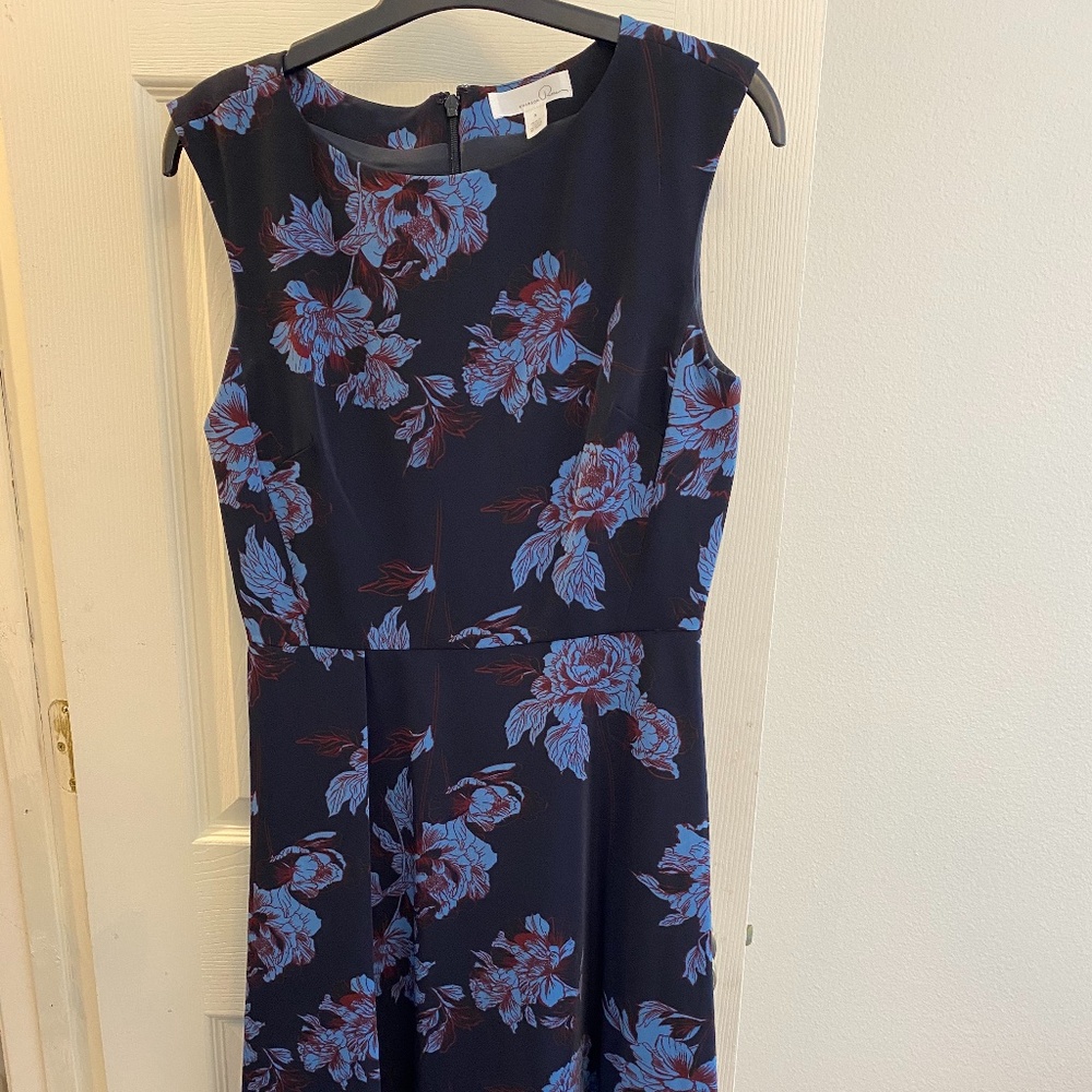 Blue floral dress